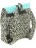 Рюкзачок модный из брезента Asgard P-5543 Синий - СовыЛес серый - фото №4