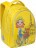 Рюкзак подростковый для девочки Grizzly RG-768-1 Девушка на велосипеде (желтый) - фото №2