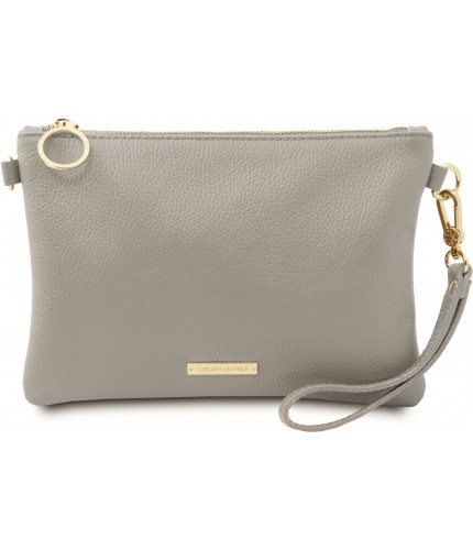 Клатч Tuscany Leather TL Bag TL142029 Светло-серый- фото №1