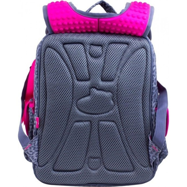 Анатомический рюкзак для школы DeLune 55-08 Зайка (серый-розовый) - фото №4
