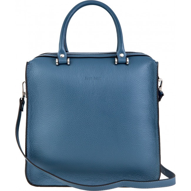 Женская сумка Sergio Belotti 6455 blue steel Napoli Синий - фото №2