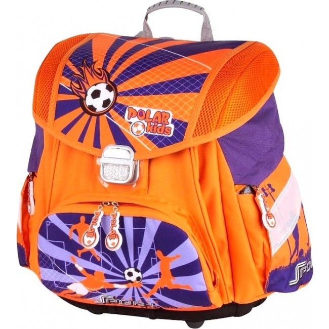 Рюкзак Polar Д1201 Футбол (оранжевый) - фото №1