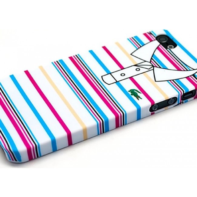 Чехол для iphone Kawaii Factory Чехол для iPhone 5/5s серия "Sports shirt" Blue and pink stripes - фото №3