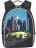 Школьный рюкзак для подростка Grizzly RS-734-1 машинка Черный - салатовый - фото №1
