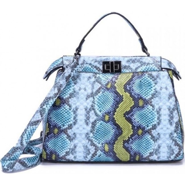 Женская сумка OrsOro DW-859 Сине-зеленый - фото №1