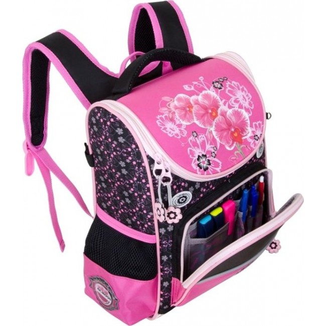 Рюкзак Across ACR19-291 Цветочки (розовый) - фото №3