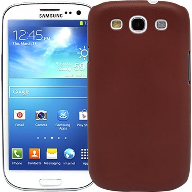 Чехол для Samsung Kawaii Factory Чехол для Samsung Galaxy S3 "Texture" Коричневый - фото №1