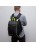 Школьный рюкзак с мешком Grizzly RB-056-11 черный-салатовый - фото №16