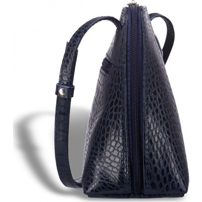 Женская сумка Brialdi Torre Кроко Темно-синий - фото №4