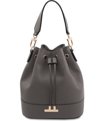 Кожаная сумка Tuscany Leather TL Bag TL142146 Серый- фото №1