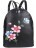 Рюкзак OrsOro DS-853 Цветочки на черном - фото №1