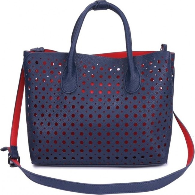 Женская сумка OrsOro DS-805 Синий, Красный - фото №1