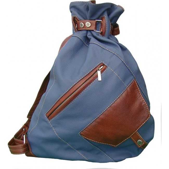 Рюкзак через плечо Sofitone RL 005 D2-B6 Синий - Рыжий - фото №1