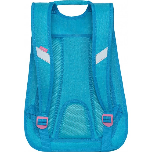 Рюкзак школьный Grizzly RG-169-1 Зайчик голубой - фото №3