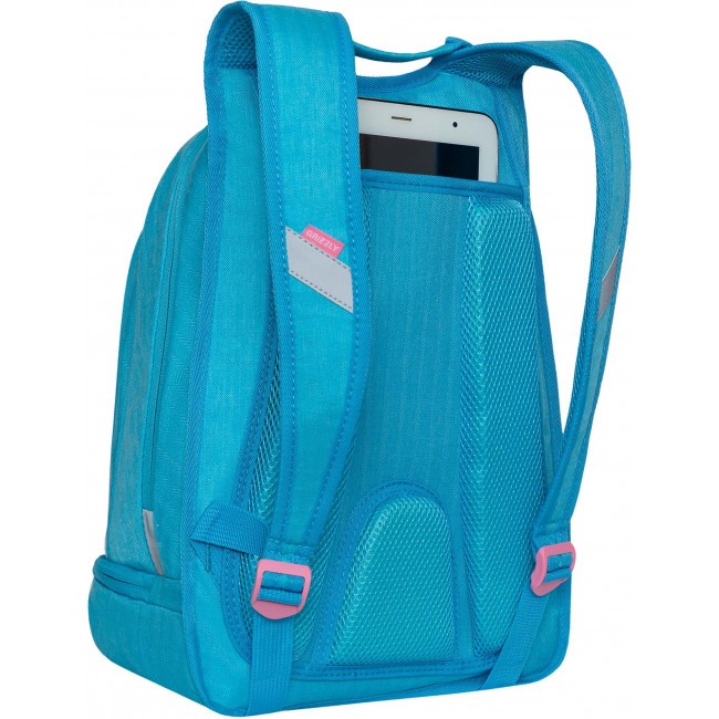 Рюкзак школьный Grizzly RG-169-1 Зайчик голубой - фото №4