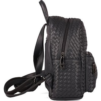 Женский рюкзак из кожи Ula Knot R8-005 Серый - фото №3