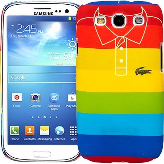 Чехол для Samsung Kawaii Factory Чехол для Samsung Galaxy S3 серия "Sports shirt" Wide stripes - фото №1