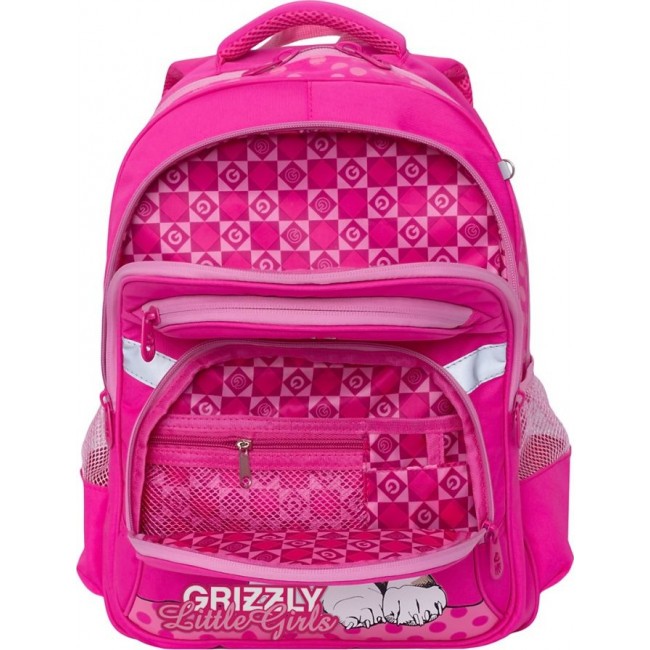 Рюкзак Grizzly RG-965-2 Собачка в ромашках (розовый) - фото №5