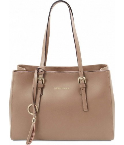 Кожаная сумка Tuscany Leather TL Bag TL142037 Champagne- фото №1