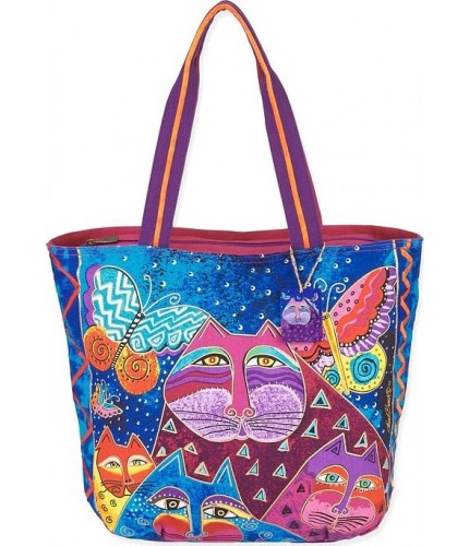 Женская сумка LAUREL BURCH 550016 CATS WITH BUTTERFLIES Цветная- фото №1
