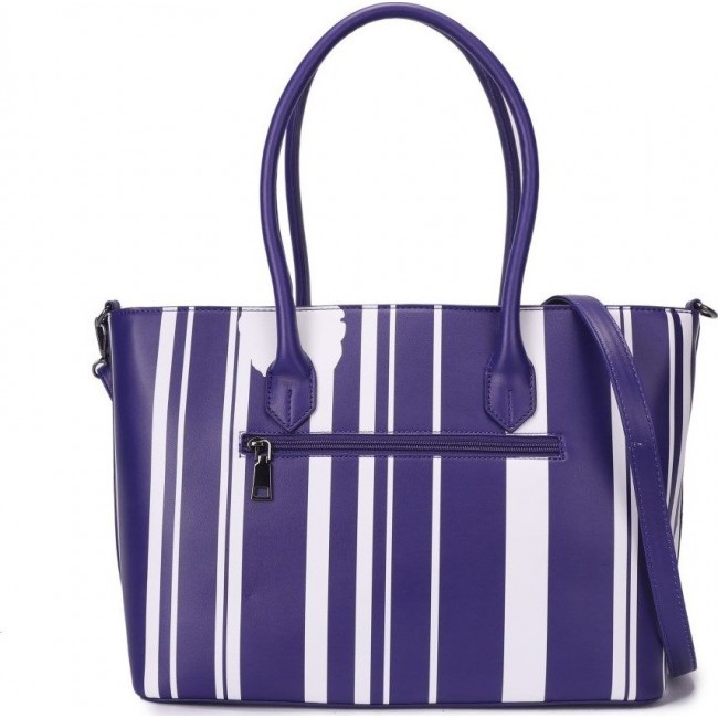 Женская сумка OrsOro DW-860 Фиолетовый и белый - фото №3