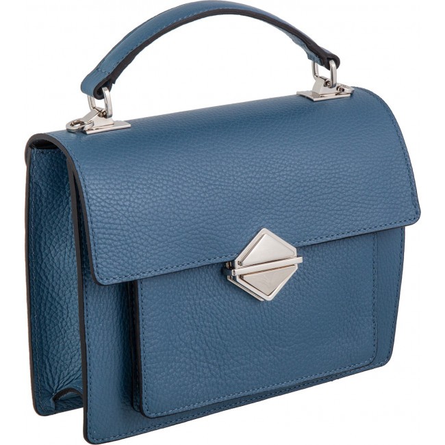 Женская сумка Sergio Belotti 6850 blue steel Napoli Синий - фото №1