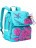 Школьный рюкзак Grizzly RA-672-1 Цветы и птичка (мятный) - фото №2