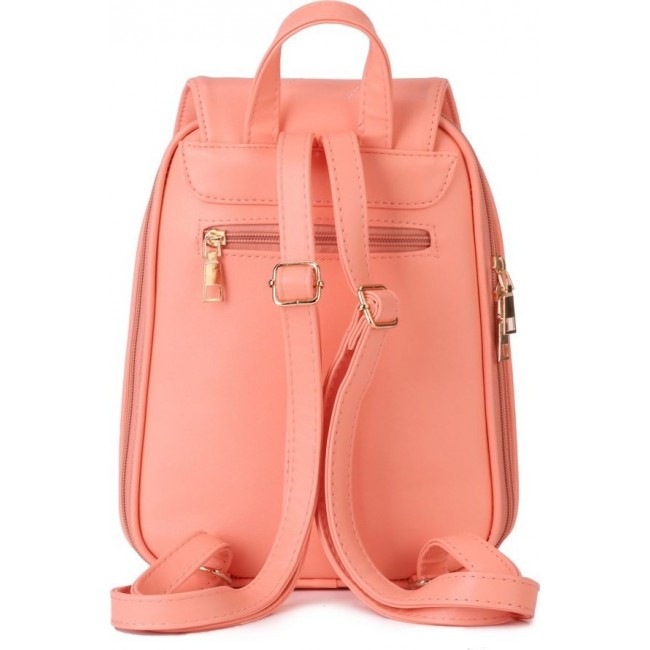 Рюкзак кожаный OrsOro DS-984 Коралл (розовый) - фото №3