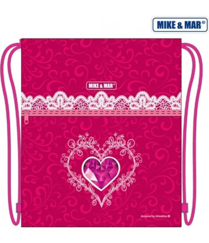 Мешок для обуви Mike&Mar Shoes Bag Сердечко малиновый- фото №1