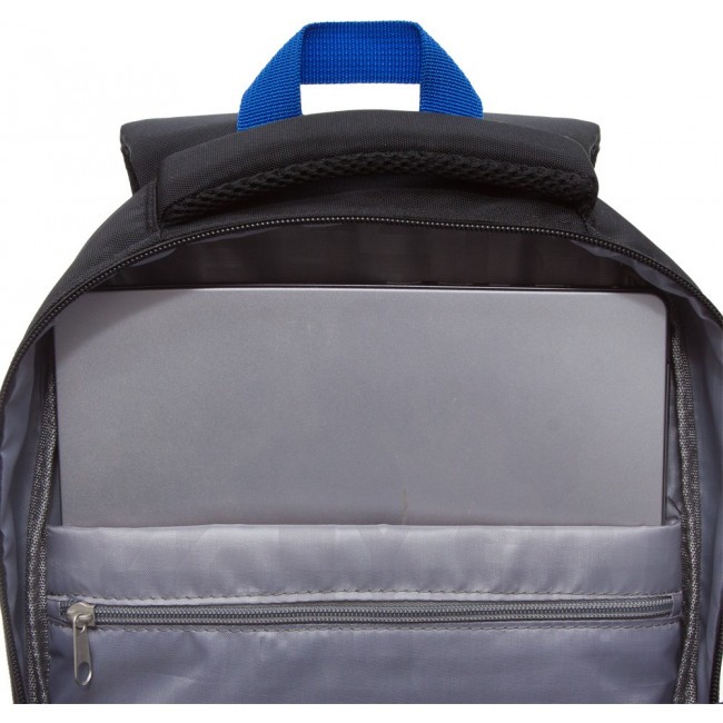 Школьный рюкзак Grizzly RB-152-1 черный-синий - фото №6