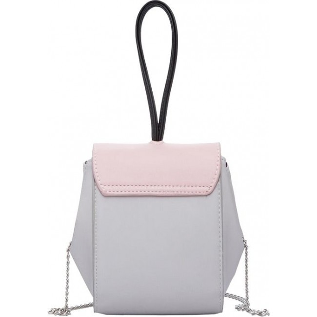 Женская сумка OrsOro D-013 Серый - Розовый - фото №3