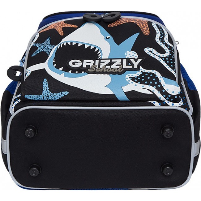 Рюкзак Grizzly RAm-085-2 черный-синий - фото №6