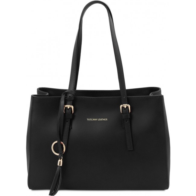Кожаная сумка Tuscany Leather TL Bag TL142037 Черный - фото №1