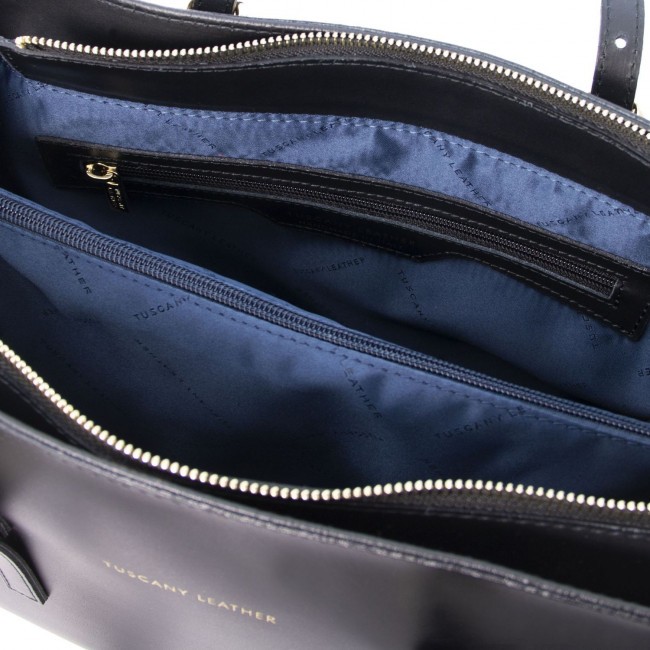 Кожаная сумка Tuscany Leather TL Bag TL142037 Черный - фото №9