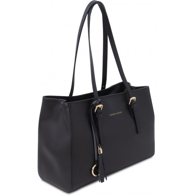 Кожаная сумка Tuscany Leather TL Bag TL142037 Черный - фото №2