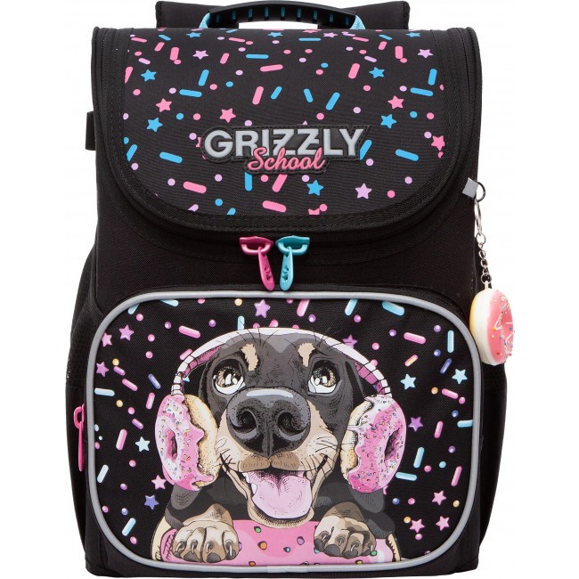 Рюкзак школьный Grizzly RAl-294-6 черный - фото №2