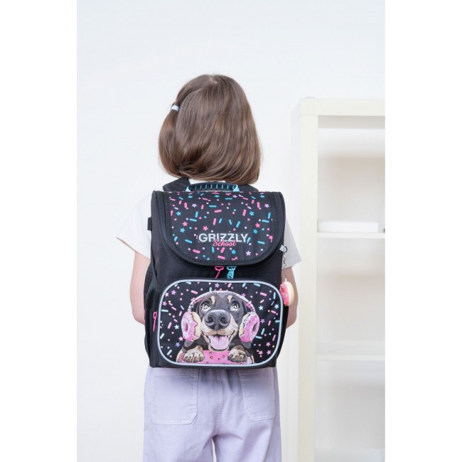 Рюкзак школьный Grizzly RAl-294-6 черный - фото №15