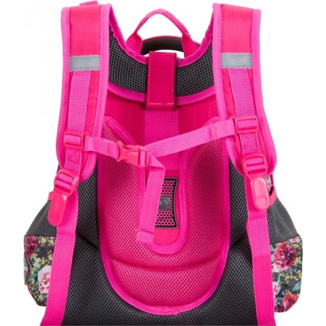 Рюкзак Across ACR19-292 Цветочки и бабочки (розовый) - фото №3
