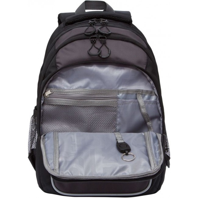 Школьный рюкзак Grizzly RB-152-1 черный-серый - фото №5
