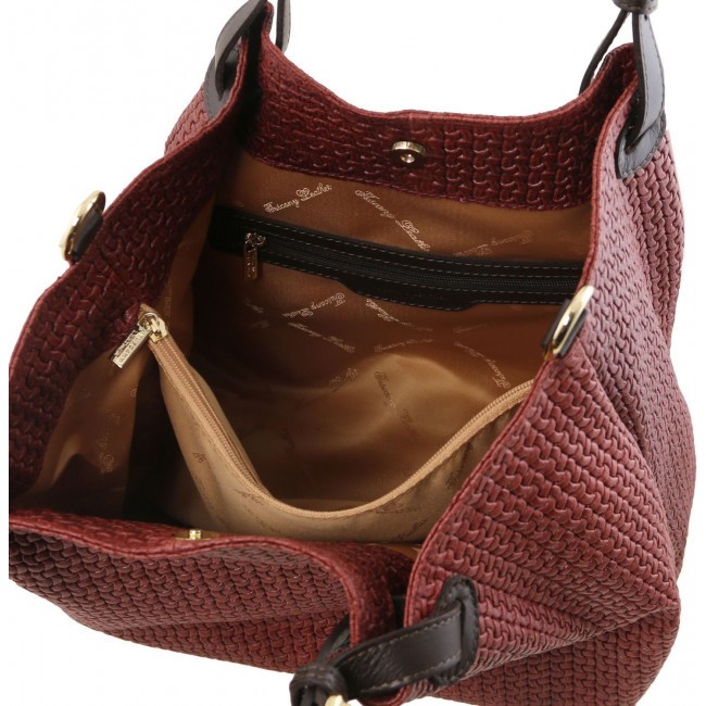 Кожаная сумка Tuscany Leather TL KeyLuck TL141573 Bordeaux - фото №6