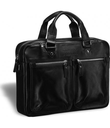 Мужская сумка Brialdi Parma Nappa Black Черный- фото №1