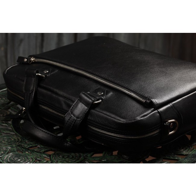 Мужская сумка Brialdi Parma Nappa Black Черный - фото №10