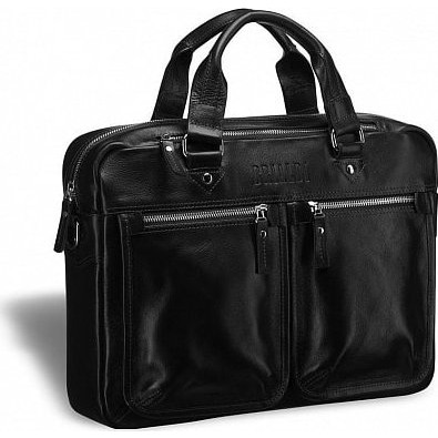 Мужская сумка Brialdi Parma Nappa Black Черный - фото №13