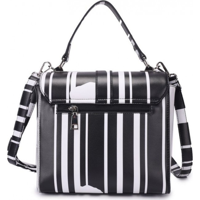 Женская сумка OrsOro DW-861 Черный и белый - фото №3