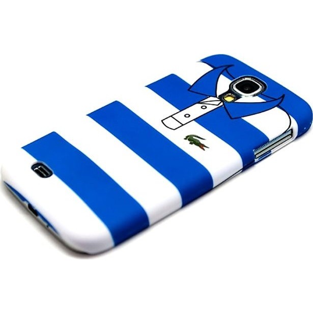 Чехол для Samsung Kawaii Factory Чехол для Samsung Galaxy S4 серия "Sports shirt" Blue and white stripes - фото №3