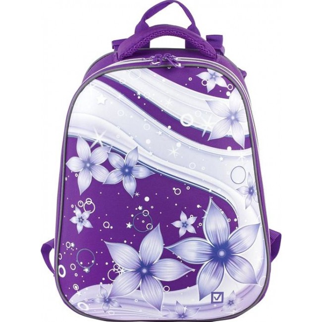 Школьный ранец Brauberg Extra Цветы (фиолетовый) - фото №1