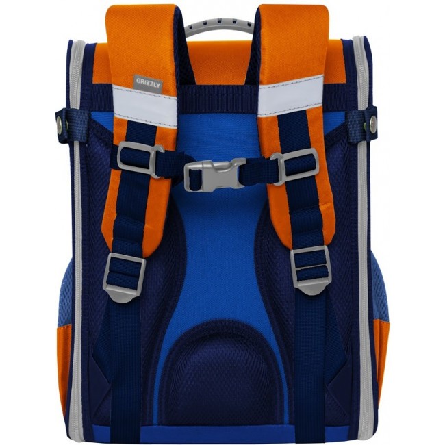 Рюкзак Grizzly RAn-083-5 оранжевый-синий - фото №3