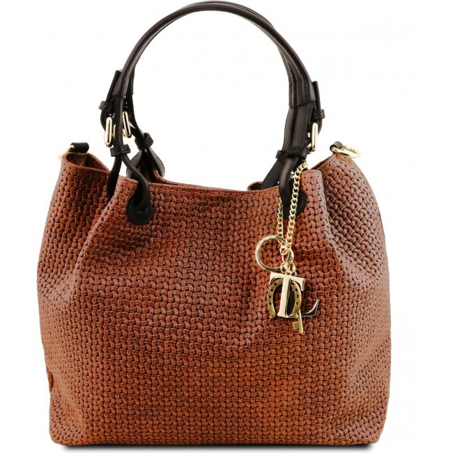 Кожаная сумка Tuscany Leather TL KeyLuck TL141573 Cinnamon - фото №1