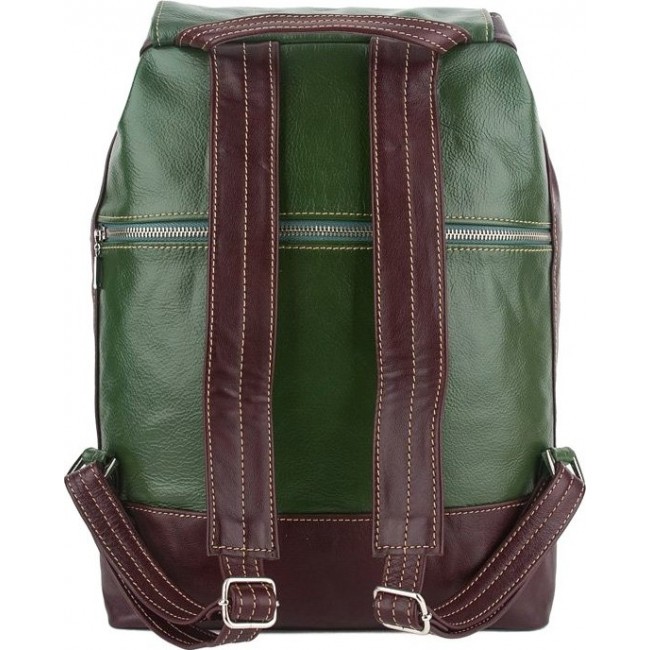 Рюкзак Sofitone RM 002 luxe N7-L8 Зеленый - Коричневый - фото №4