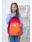 Рюкзак школьный Grizzly RG-262-1 бордовый-оранжевый - фото №16